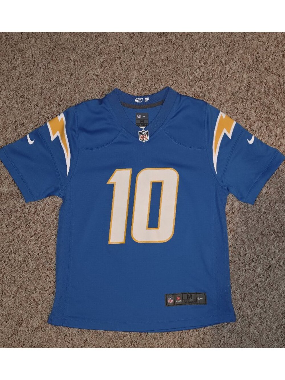 Nike LA Chargers Justin Herbert #10 Game Jersey Youth M